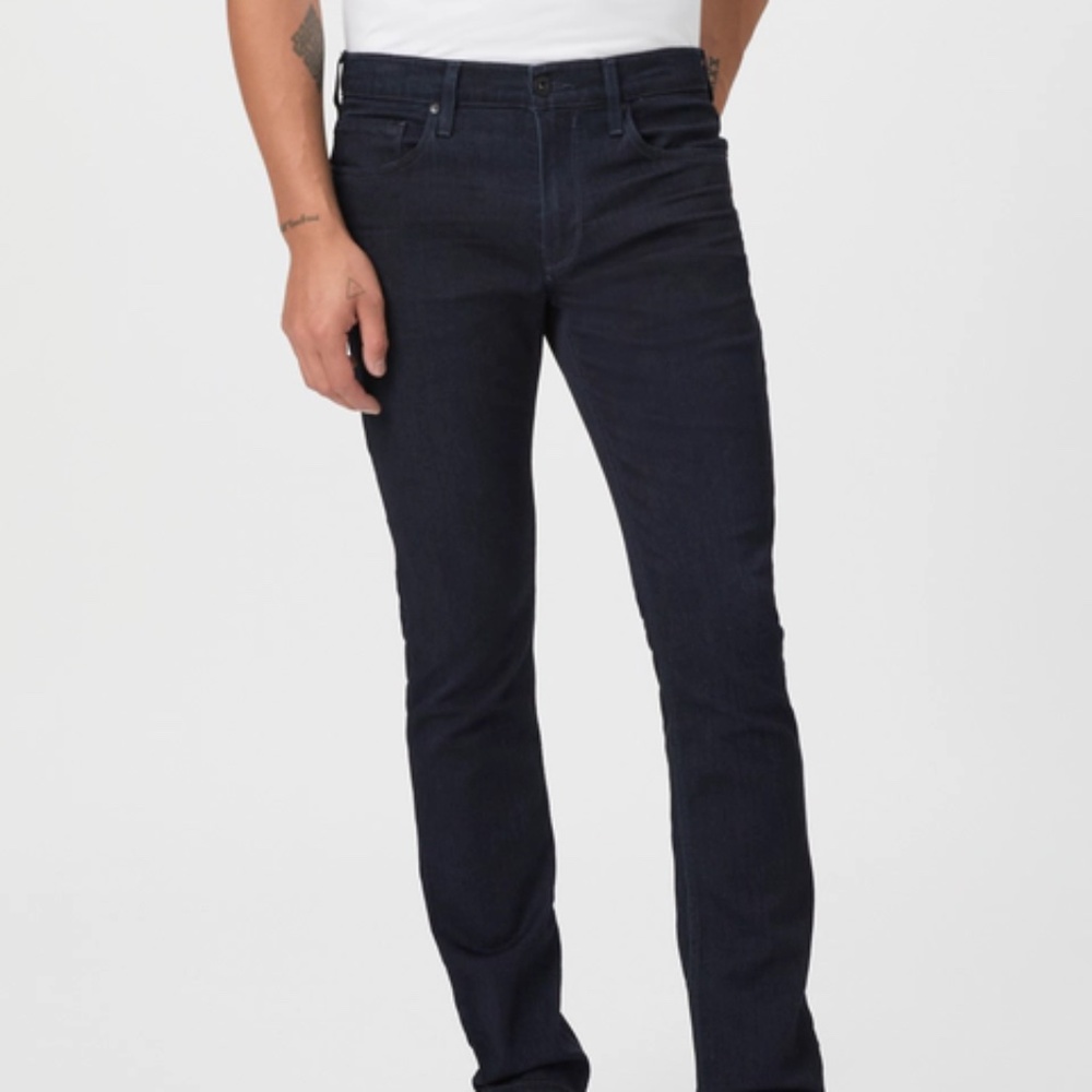 Paige Men's Federal Slim Straight Jeans Inkwell Dark Wash Blue - Sz 32 x 30